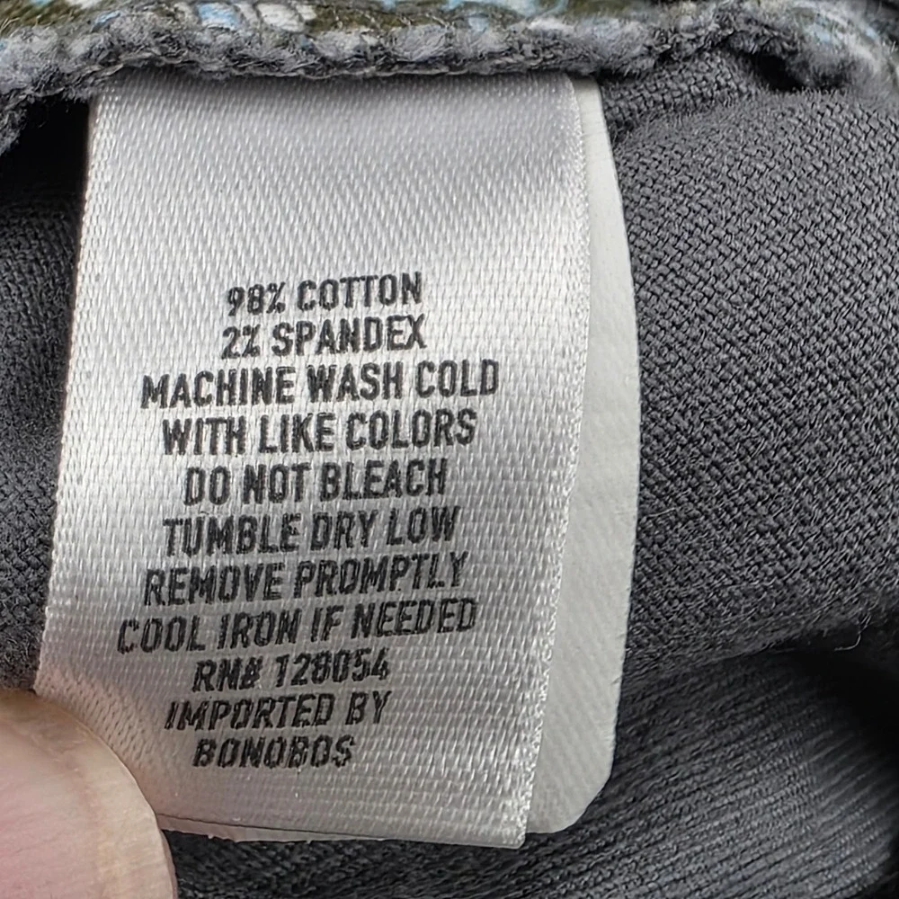 Bonobos Chino Shorts Mens 36 Gray Stretch Cotton 18769-GY437 Casual Summer